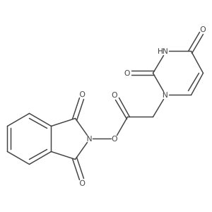 1,3-dioxo-2,3-dihydro-1H-isoindol-2-yl 2-(2,4-dioxo-1,2,3,4-tetrahydropyrimidin-1-yl)acetate Structure