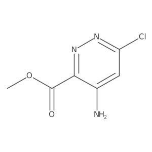 Methyl 4-amino-6-chloropyridazine-3-carboxylate结构式