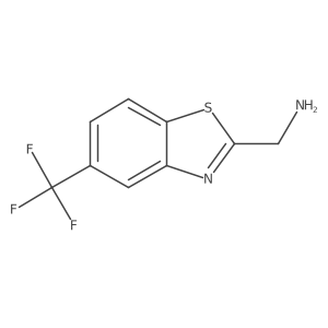 2-Benzothiazolemethanamine, 5-(trifluoromethyl)- Structure