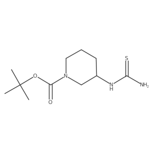 Tert-butyl 3-(carbamothioylamino)piperidine-1-carboxylate Structure