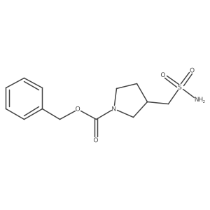 Benzyl 3-(sulfamoylmethyl)pyrrolidine-1-carboxylate结构式