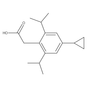 2-(4-Cyclopropyl-2,6-diisopropylphenyl)acetic acid Structure
