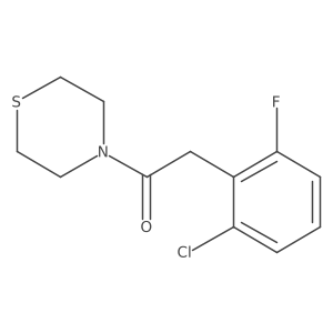 2-(2-Chloro-6-fluorophenyl)-1-thiomorpholin-4-ylethanone结构式