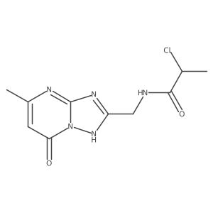 2-chloro-N-({7-hydroxy-5-methyl-[1,2,4]triazolo[1,5-a]pyrimidin-2-yl}methyl)propanamide Structure