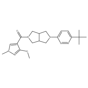 3-tert-butyl-6-[5-(3-methoxy-1-methyl-1H-pyrazole-4-carbonyl)-octahydropyrrolo[3,4-c]pyrrol-2-yl]pyridazine Structure