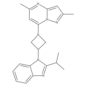 1-(1-{2,5-dimethylpyrazolo[1,5-a]pyrimidin-7-yl}azetidin-3-yl)-2-(propan-2-yl)-1H-1,3-benzodiazole Structure