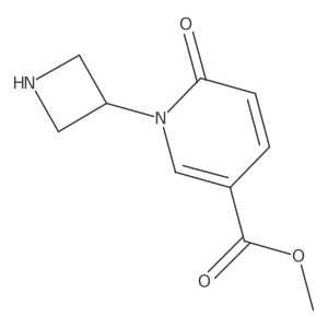Methyl 1-(azetidin-3-yl)-6-oxo-1,6-dihydropyridine-3-carboxylate结构式