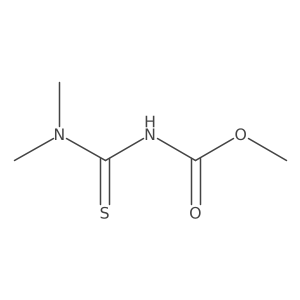 methyl N-(dimethylcarbamothioyl)carbamate结构式