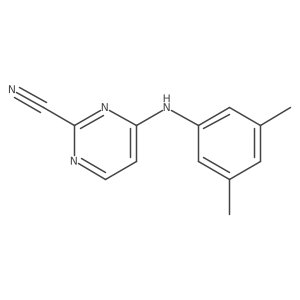 4-[(3,5-Dimethylphenyl)amino]pyrimidine-2-carbonitrile Structure