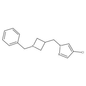 1-[(1-benzylazetidin-3-yl)methyl]-4-chloro-1H-pyrazole Structure