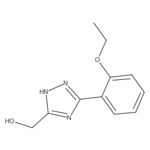 [5-(2-Ethoxyphenyl)-1H-1,2,4-triazol-3-yl]methanol结构式