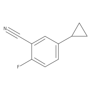 5-Cyclopropyl-2-fluorobenzonitrile结构式