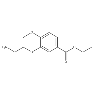 Ethyl 3-(2-aminoethoxy)-4-methoxybenzoate结构式