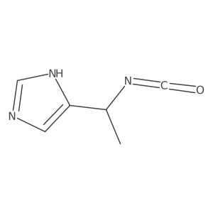 5-(1-isocyanatoethyl)-1H-imidazole结构式