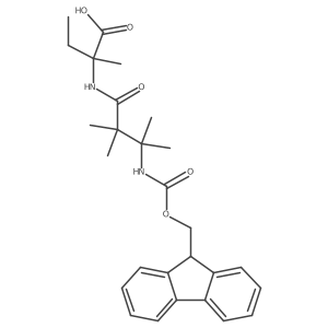 2-[3-({[(9H-fluoren-9-yl)methoxy]carbonyl}amino)-2,2,3-trimethylbutanamido]-2-methylbutanoic acid结构式