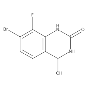 7-bromo-8-fluoro-4-hydroxy-3,4-dihydro-1H-quinazolin-2-one Structure