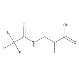 (2S)-2-fluoro-3-(2,2,2-trifluoroacetamido)propanoic acid结构式