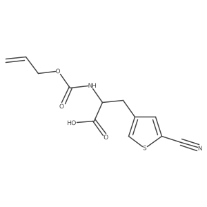 3-(5-Cyanothiophen-3-yl)-2-{[(prop-2-en-1-yloxy)carbonyl]amino}propanoic acid Structure