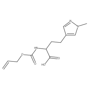 4-(1-methyl-1H-pyrazol-4-yl)-2-{[(prop-2-en-1-yloxy)carbonyl]amino}butanoic acid Structure