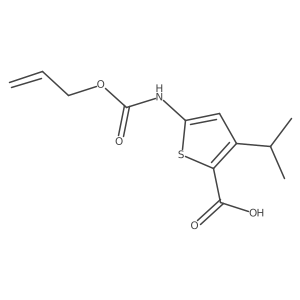 5-{[(Prop-2-en-1-yloxy)carbonyl]amino}-3-(propan-2-yl)thiophene-2-carboxylic acid Structure