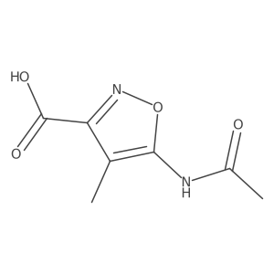 5-Acetamido-4-methyl-1,2-oxazole-3-carboxylic acid Structure