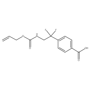 4-(1,1-Difluoro-2-{[(prop-2-en-1-yloxy)carbonyl]amino}ethyl)benzoic acid Structure