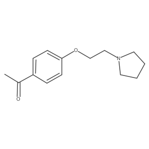 1-[4-(2-Pyrrolidin-1-ylethoxy)phenyl]ethanone Structure