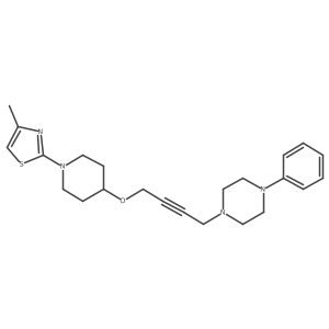 1-(4-{[1-(4-Methyl-1,3-thiazol-2-yl)piperidin-4-yl]oxy}but-2-yn-1-yl)-4-phenylpiperazine Structure