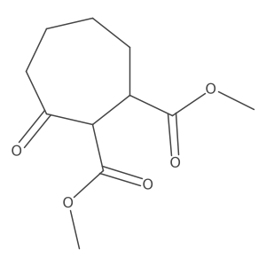 Dimethyl 3-oxocycloheptane-1,2-dicarboxylate Structure