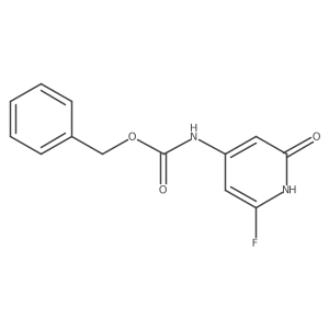 benzyl N-(2-fluoro-6-hydroxypyridin-4-yl)carbamate结构式