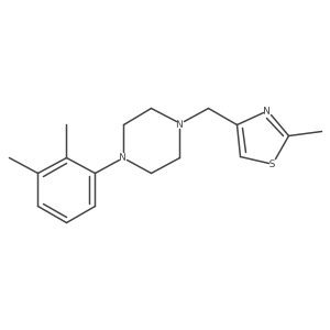1-(2,3-Dimethylphenyl)-4-[(2-methyl-1,3-thiazol-4-yl)methyl]piperazine Structure