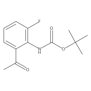 Tert-butyl 2-acetyl-6-fluorophenylcarbamate Structure