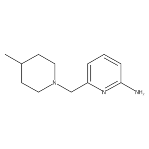 6-[(4-Methyl-1-piperidinyl)methyl]-2-pyridinamine Structure