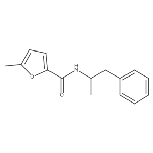 5-Methyl-N-(1-methyl-2-phenylethyl)-2-furancarboxamide Structure