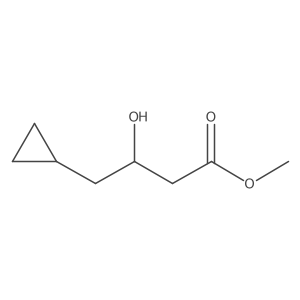 methyl (3R)-4-cyclopropyl-3-hydroxybutanoate结构式