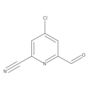 4-Chloro-6-formylpyridine-2-carbonitrile Structure