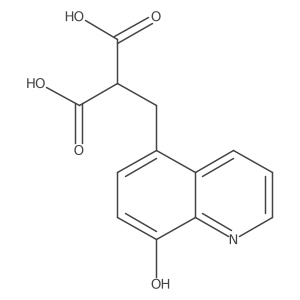 2-[(8-Hydroxy-5-quinolinyl)methyl]propanedioic acid结构式