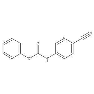 Phenyl 6-cyanopyridin-3-ylcarbamate结构式