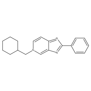 5-(Cyclohexylmethyl)-2-phenyl-imidazo[4,5-c]pyridine结构式