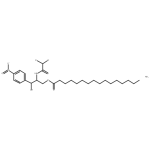 azane;[(2R,3R)-2-[(2,2-dichloroacetyl)amino]-3-hydroxy-3-(4-nitrophenyl)propyl] hexadecanoate结构式