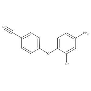 4-(4-Amino-2-bromophenoxy)benzonitrile Structure