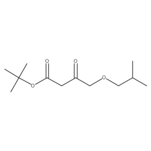 Tert-butyl 4-(2-methylpropoxy)-3-oxobutanoate结构式