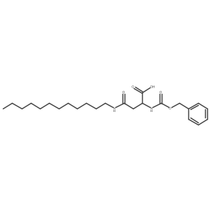 N2-((benzyloxy)carbonyl)-N4-dodecyl-L-asparagine Structure