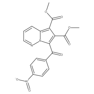 Dimethyl 7-(4-nitrobenzoyl)pyrrolo(1,2-B)pyridazine-5,6-dicarboxylate Structure