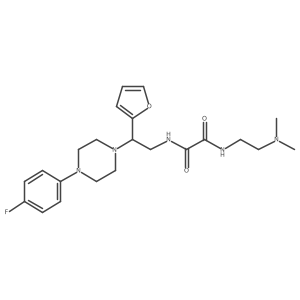 N1-(2-(dimethylamino)ethyl)-N2-(2-(4-(4-fluorophenyl)piperazin-1-yl)-2-(furan-2-yl)ethyl)oxalamide Structure