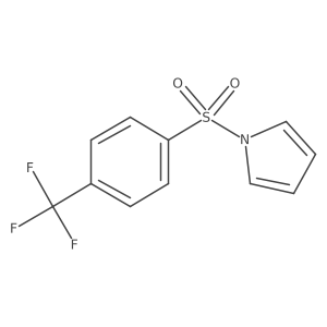 1H-Pyrrole, 1-[[4-(trifluoromethyl)phenyl]sulfonyl]-结构式