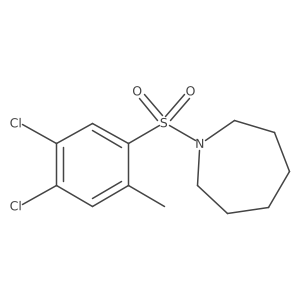 1-(4,5-Dichloro-2-methylbenzenesulfonyl)azepane结构式