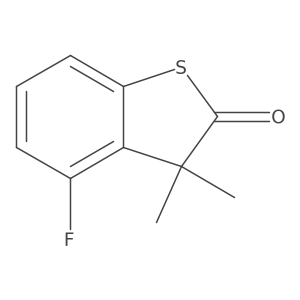 4-Fluoro-3,3-dimethylbenzo[b]thiophen-2(3H)-one结构式