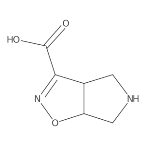 rac-(3aR,6aS)-3aH,4H,5H,6H,6aH-pyrrolo[3,4-d][1,2]oxazole-3-carboxylic acid Structure