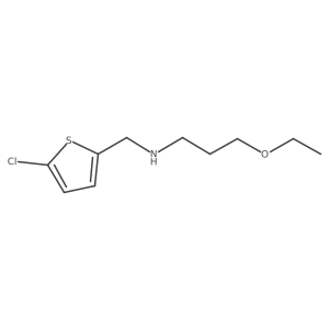 N-((5-Chlorothiophen-2-yl)methyl)-3-ethoxypropan-1-amine Structure